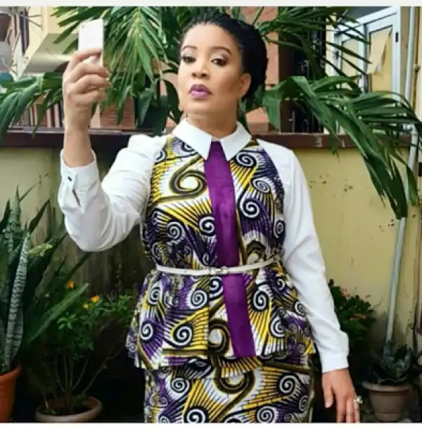 Photos: Monalisa Chinda Looks Lovely In Ankara Outfit